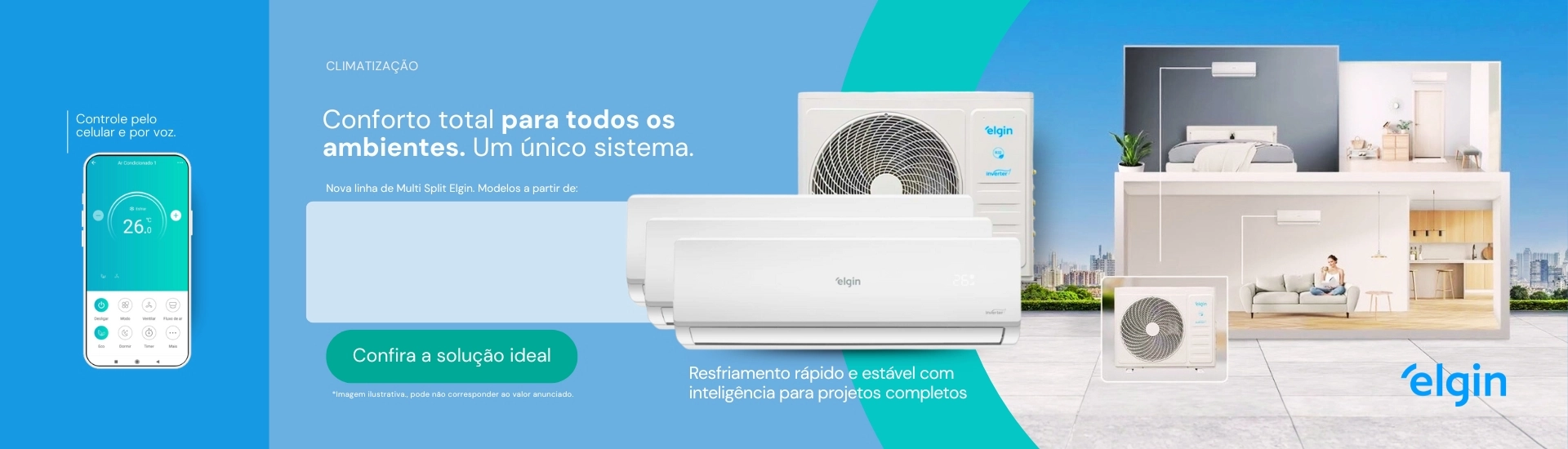 Lançamentos Multi Split Elgin em oferta!