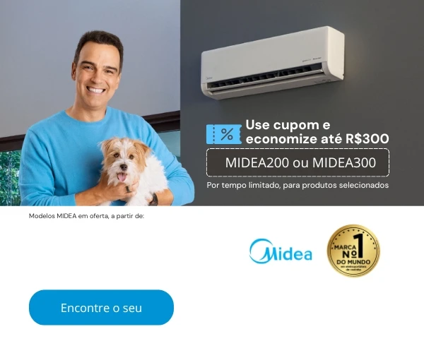 Ar-condicionado Midea em oferta!